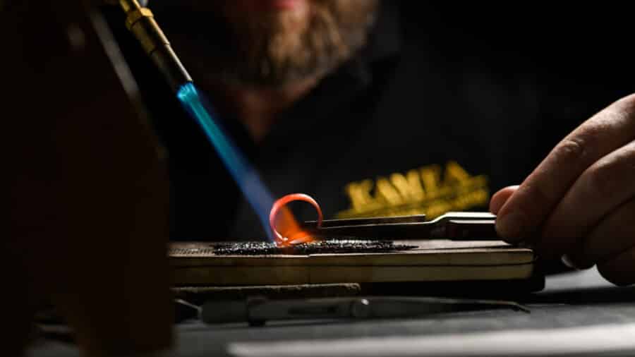 výroba prsteňa v dielni Kamea Dimonds