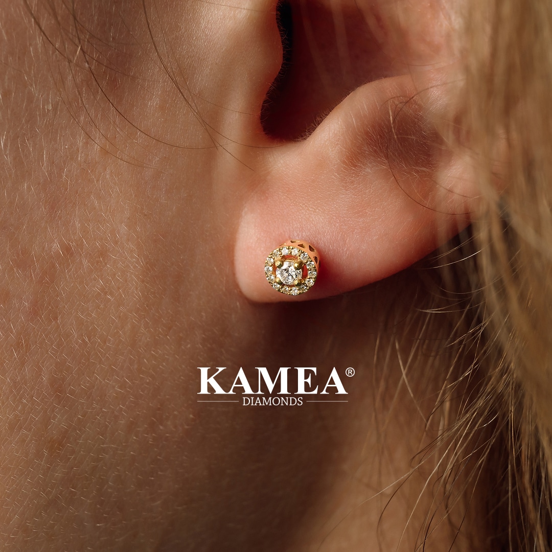 minimalistické náušnice od Kamea Diamonds