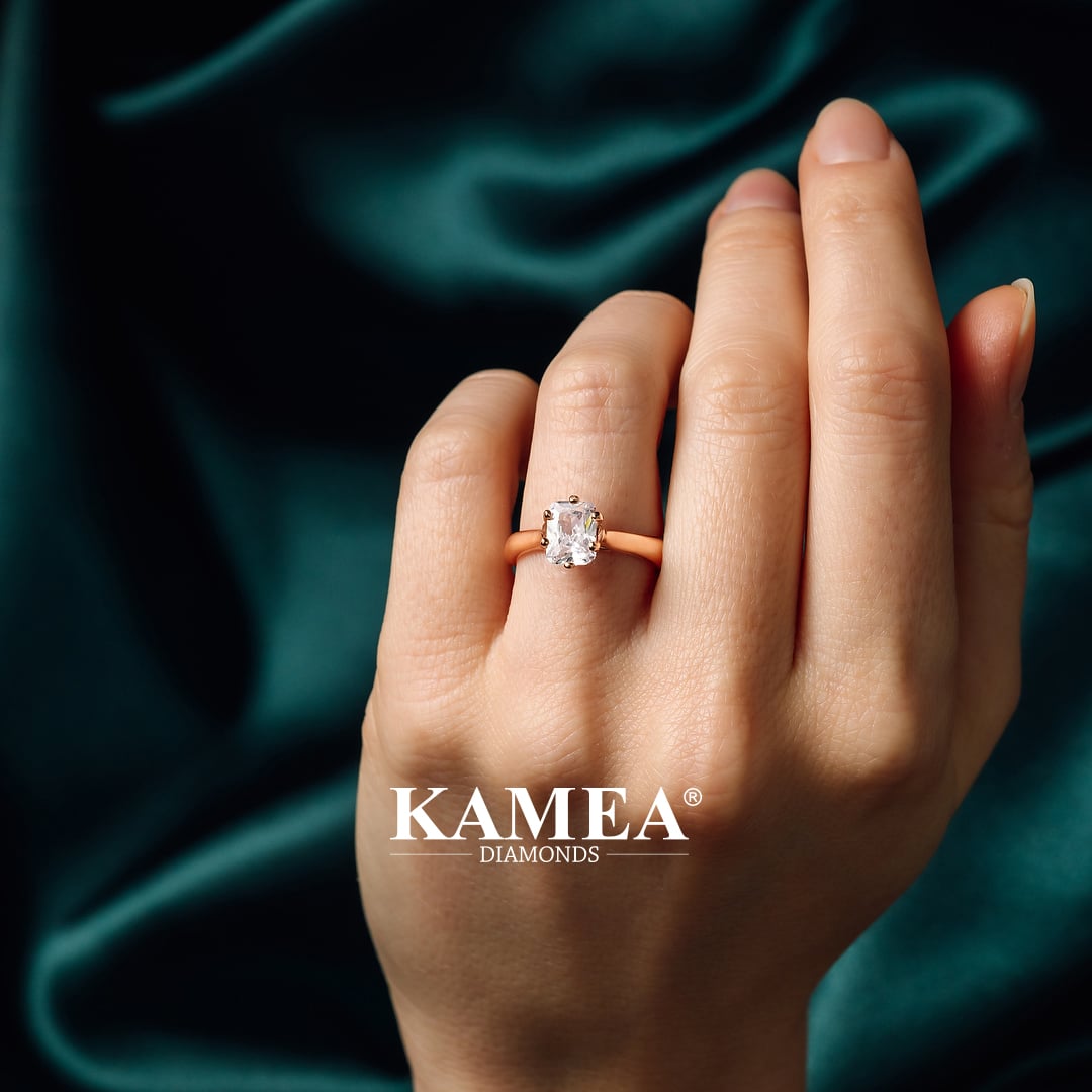 nádherný prsteň s diamantom od kamea diamonds