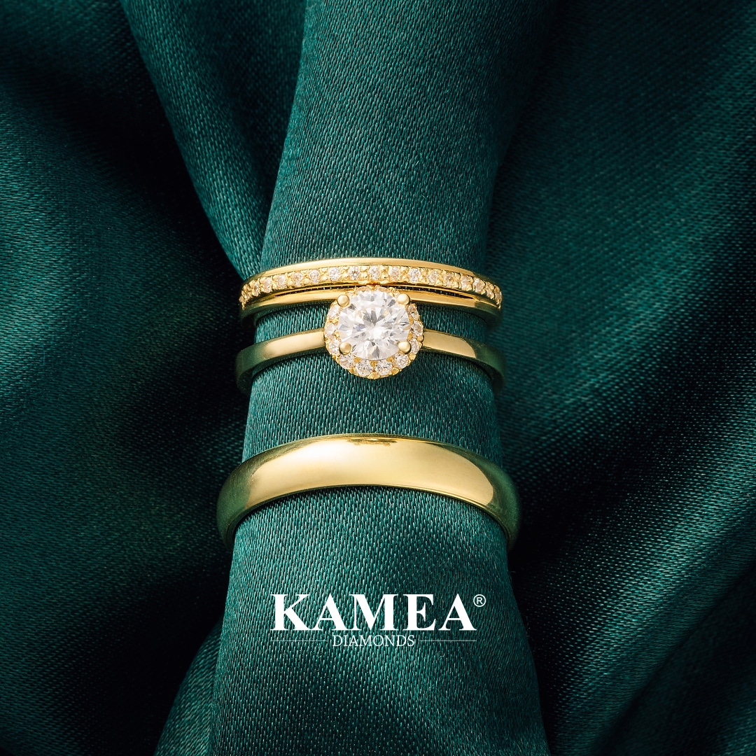 zásnubný prsteň a obrúčky